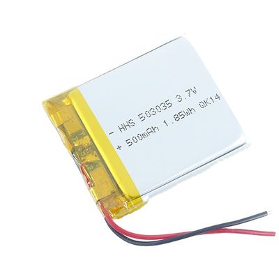 Customized 3.7v 500mah Lipo HHS Li Ion Polymer Battery