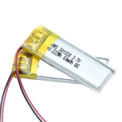 Li Polymer 301030 HHS 3.7V 60mAh Lipo Battery