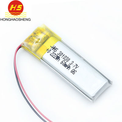 Li Polymer 301030 HHS 3.7V 60mAh Lipo Battery