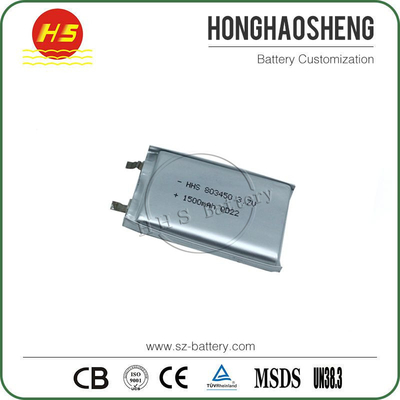 HHS 803450 1500mAh Lithium Ion Polymer Rechargeable Battery