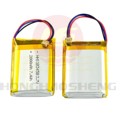 HHS 103450 2000mAh Rechargeable Lipo Polymer Battery 500 Times