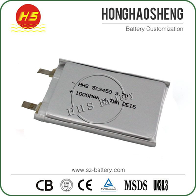 HHS 503450 1000mAh Lithium Polymer Battery For Home Appliances