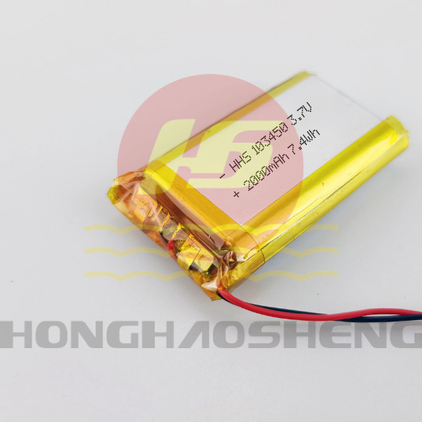 HHS 103450 2000mAh Rechargeable Lipo Polymer Battery 500 Times